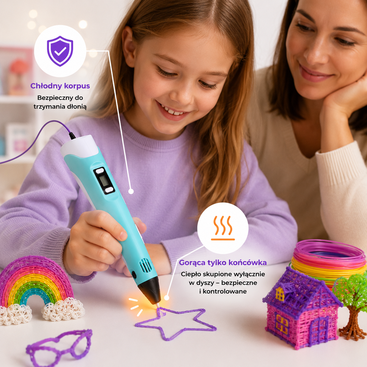Rysiok™ – Magiczny Długopis 3D dla Dzieci